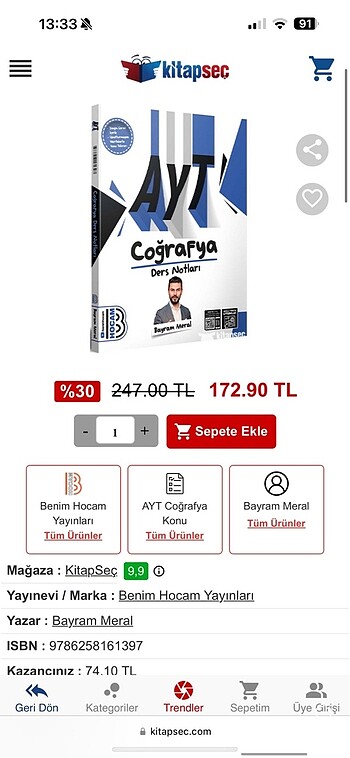Beden Renk Benim Hocam Ayt Coğrafya Ders Notları