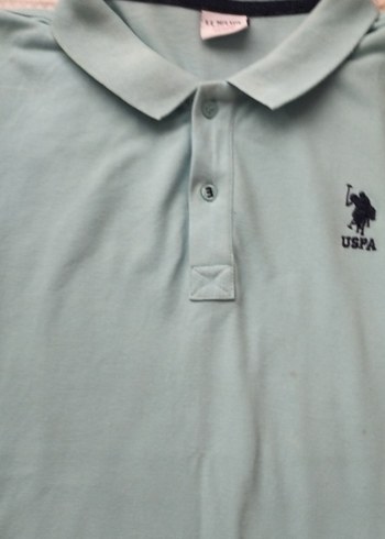 USPA Gri Kısa Kollu Polo Tişört yeni - Görsel 3