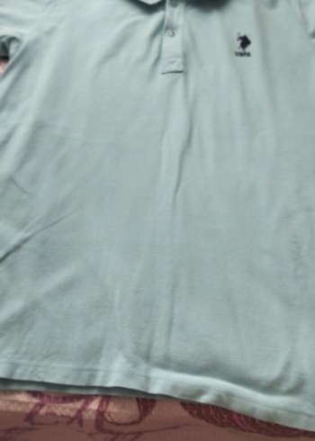 USPA Gri Kısa Kollu Polo Tişört yeni - Görsel 5