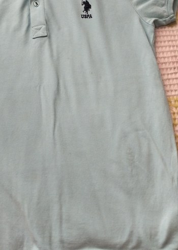 USPA Gri Kısa Kollu Polo Tişört yeni - Görsel 2