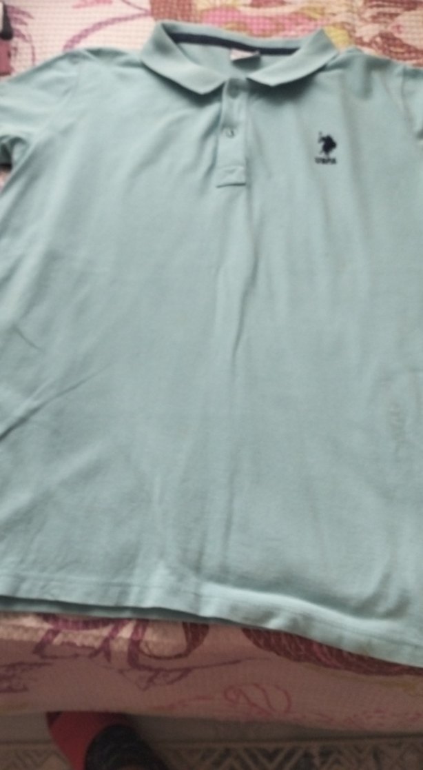 USPA Gri Kısa Kollu Polo Tişört yeni - Görsel 5