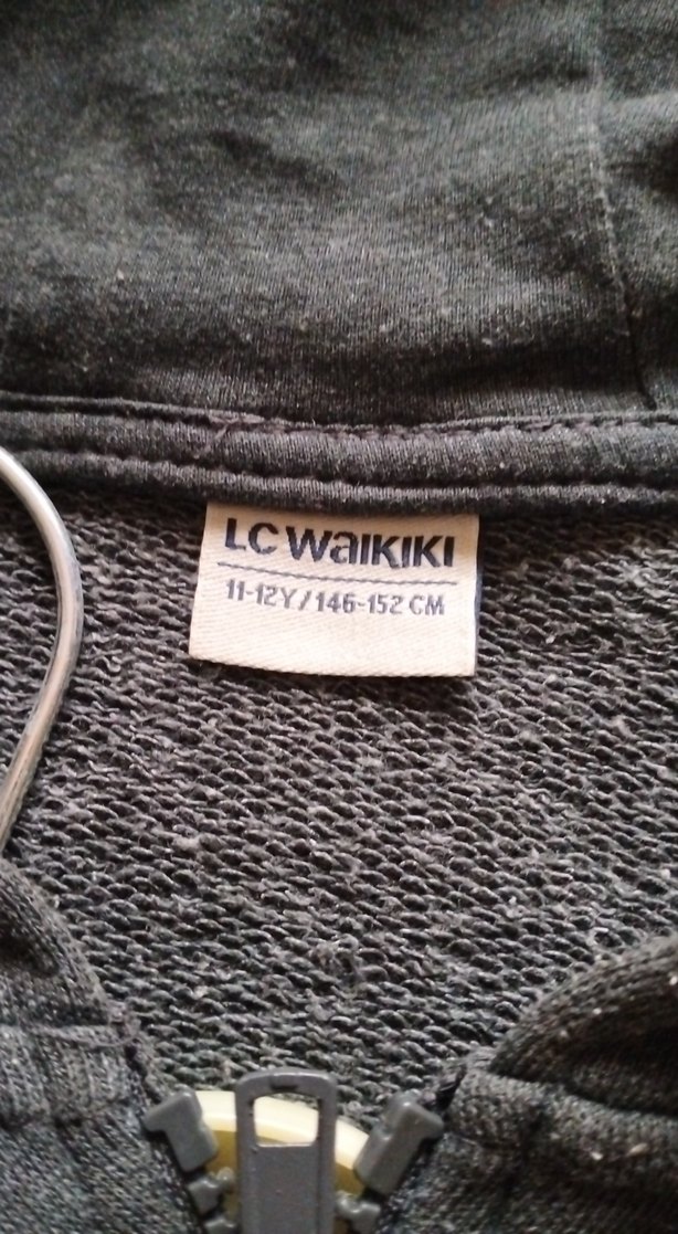 Gri Kapüşonlu Fermuarlı Erkek Sweatshirt temiz kullanıldı - Görsel 5