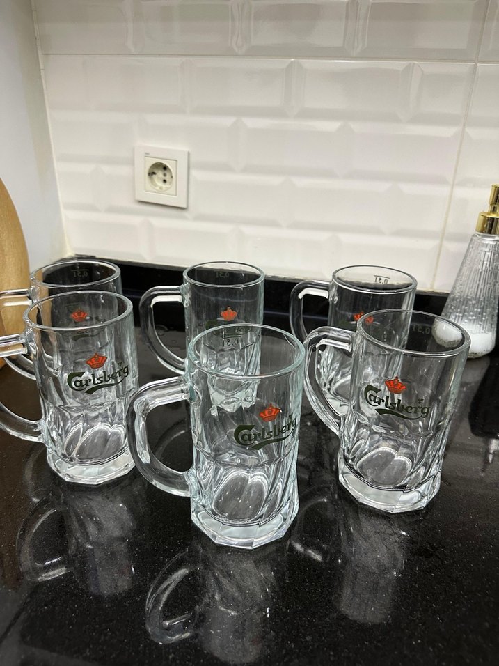 Carlsberg Logolu Cam Bira Bardağı - Görsel 2