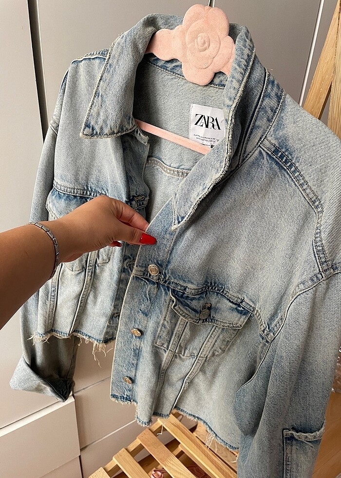 Zara crop ceket - Görsel 4