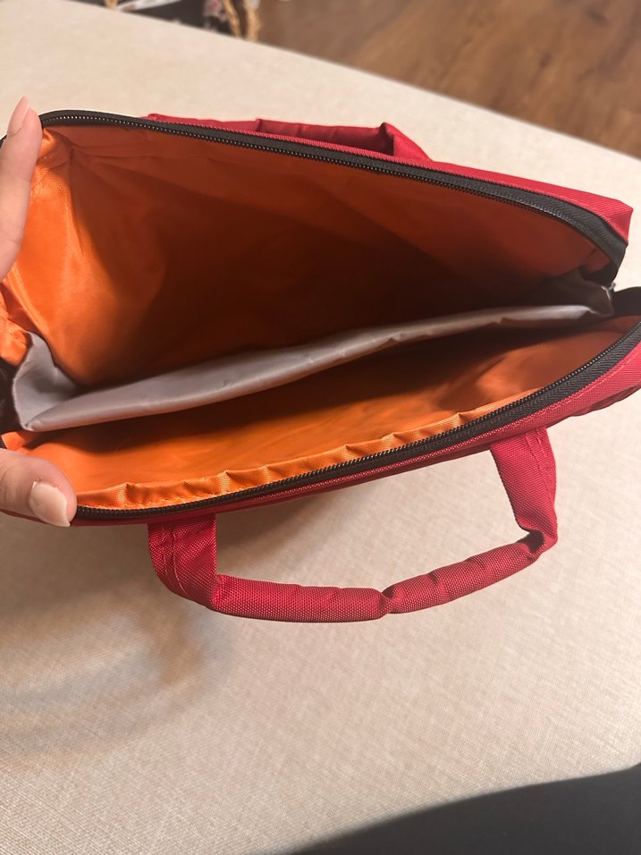 Renkli Baskılı Mini Laptop Tablet Çantası - Görsel 4