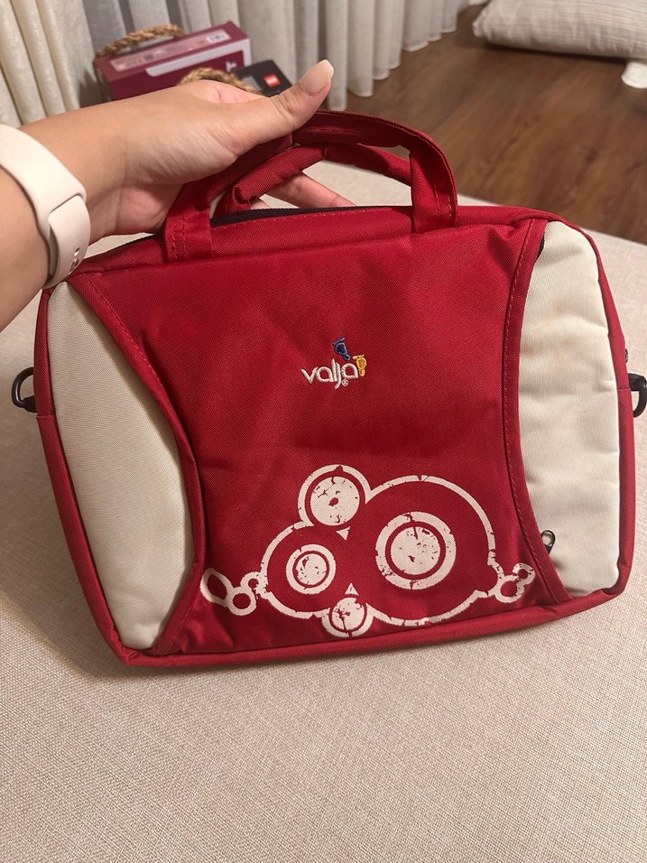 Renkli Baskılı Mini Laptop Tablet Çantası - Görsel 2