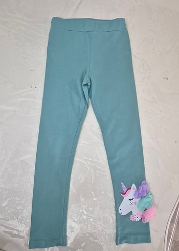 Kız Çocuk Turkuaz Unicorn Detaylı Tayt