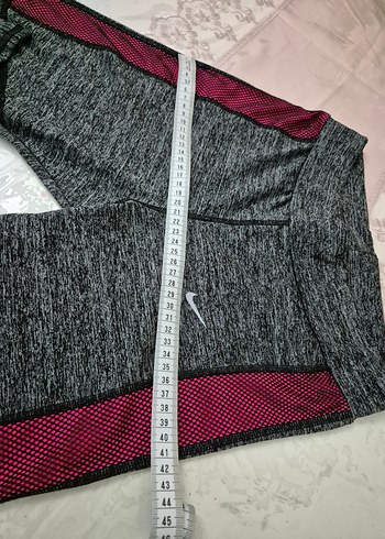 Kadın Gri Spor Tayt Elastik Bel - Görsel 4