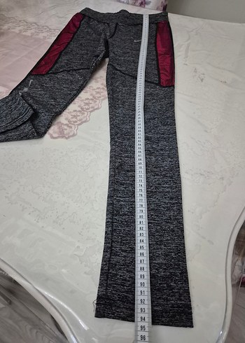 Kadın Gri Spor Tayt Elastik Bel - Görsel 5