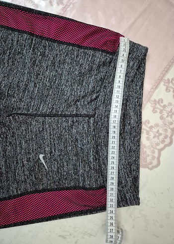 Kadın Gri Spor Tayt Elastik Bel - Görsel 3