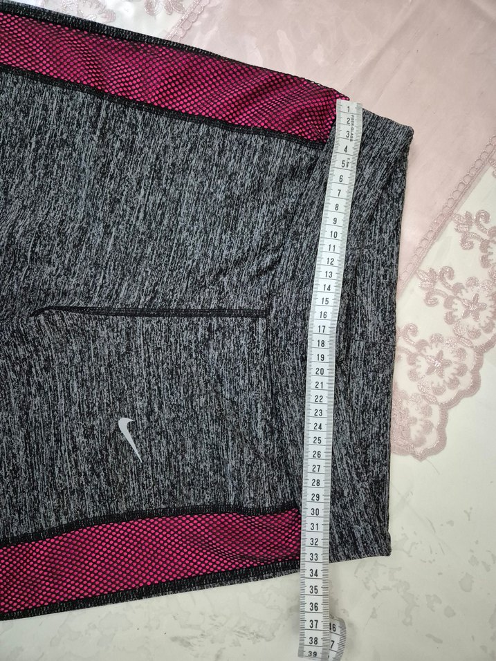 Kadın Gri Spor Tayt Elastik Bel - Görsel 3