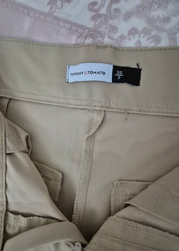 Bej Kadın Kargo Pantolon - Görsel 6