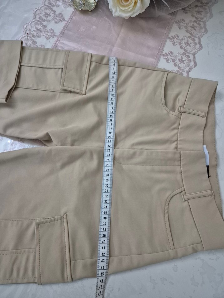 Bej Kadın Kargo Pantolon - Görsel 4