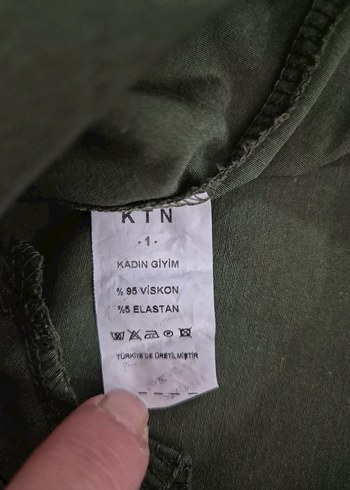 Kapüşonlu Düğmeli Kadın Yeşil Ceket - Görsel 5