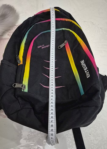 Renkli Fermuarlı Kadın Sırt Çantası - Görsel 2