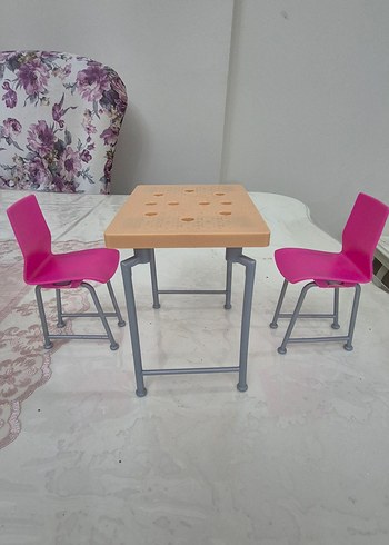 Pastel Pembe Çocuk Oyun Masası Seti - Görsel 5