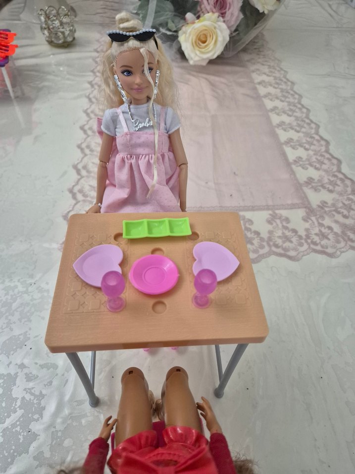 Pastel Pembe Çocuk Oyun Masası Seti - Görsel 4