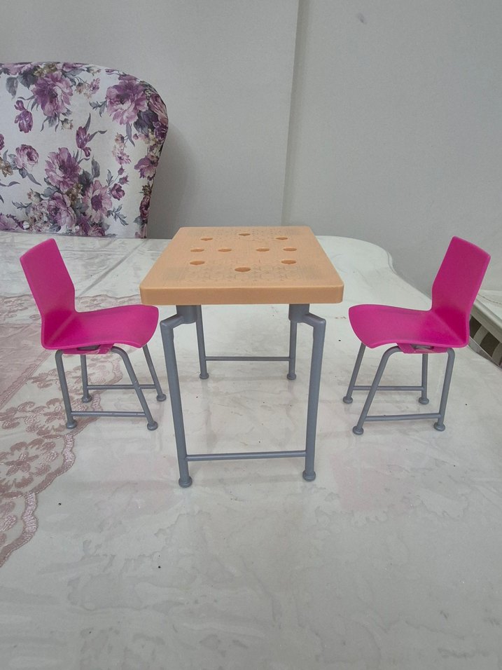 Pastel Pembe Çocuk Oyun Masası Seti - Görsel 5