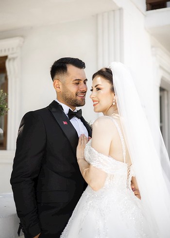 36 Beden beyaz Renk Straplez Askılı Beyaz Prenses Gelinlik