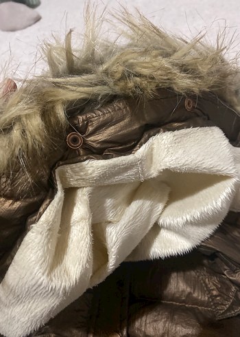 Panço Kahverengi Kürklü çocuk Kışlık Mont - Görsel 6