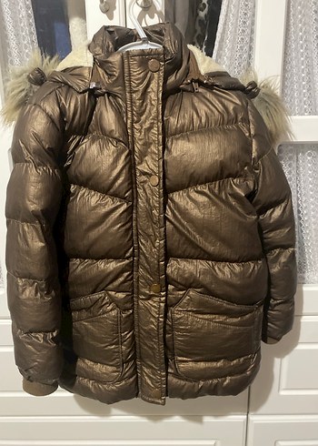 Panço Kahverengi Kürklü çocuk Kışlık Mont - Görsel 2