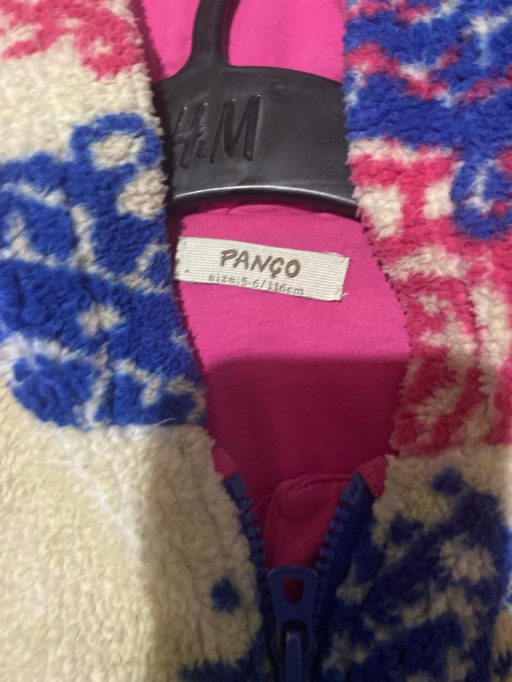 Renkli Kapüşonlu Kız Çocuk Örgü Ceket - Görsel 3