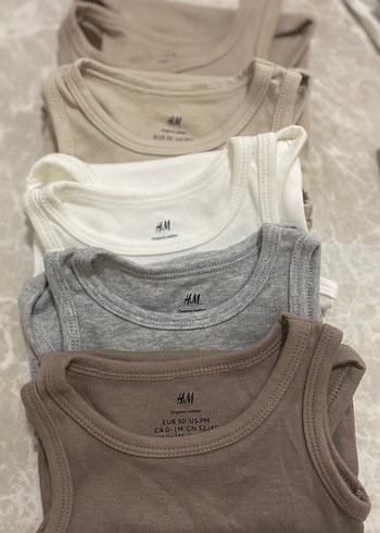 Toplam 15 parça 0-1M H&M takımlar - Görsel 2