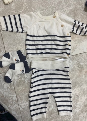 Toplam 15 parça 0-1M H&M takımlar - Görsel 7