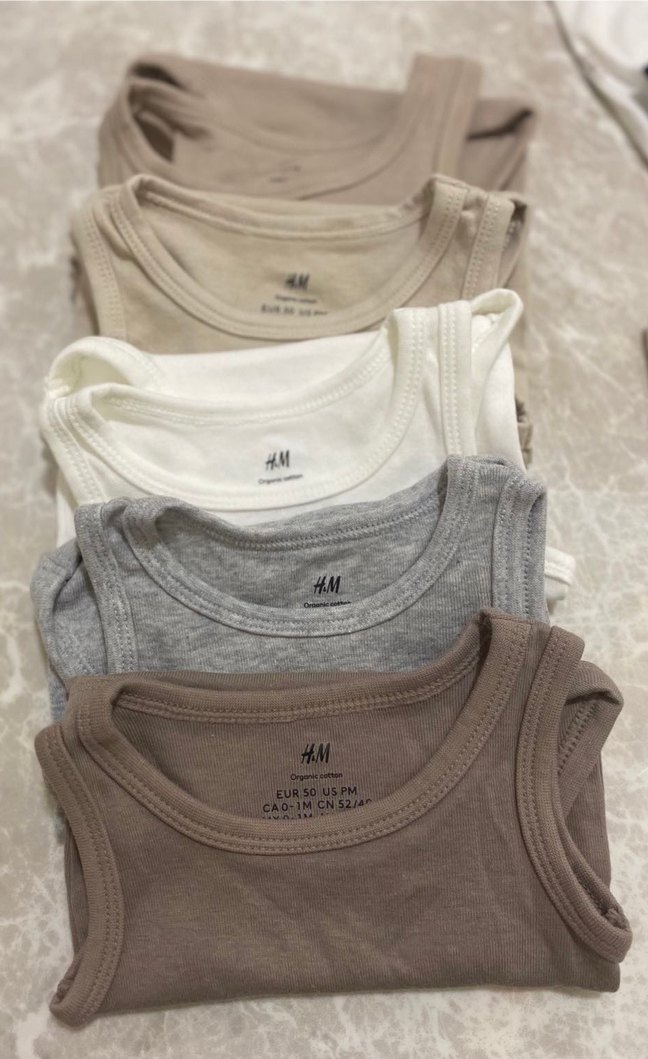 Toplam 15 parça 0-1M H&M takımlar - Görsel 2