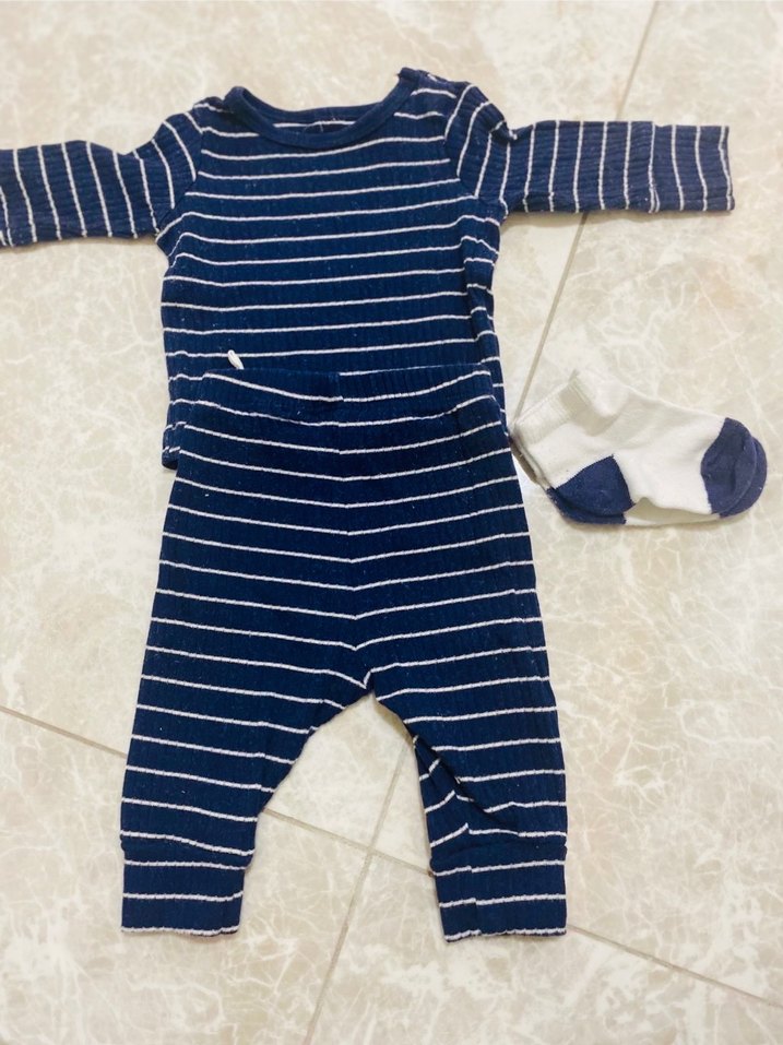 Toplam 15 parça 0-1M H&M takımlar - Görsel 3