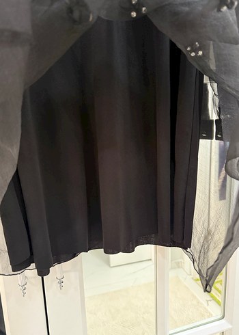 Siyah Uzun Kollu Boğazlı Mini Tunik - Görsel 12