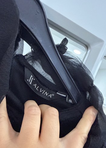 Siyah Uzun Kollu Boğazlı Mini Tunik - Görsel 7