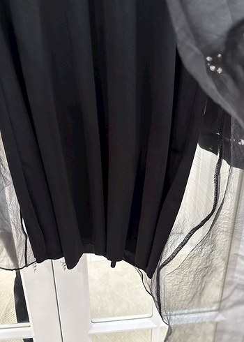 Siyah Uzun Kollu Boğazlı Mini Tunik - Görsel 3