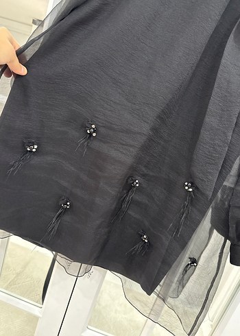 Siyah Uzun Kollu Boğazlı Mini Tunik - Görsel 8