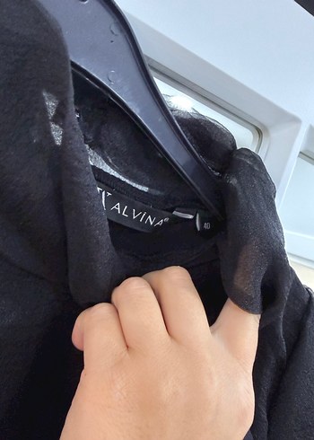 Siyah Uzun Kollu Boğazlı Mini Tunik - Görsel 14