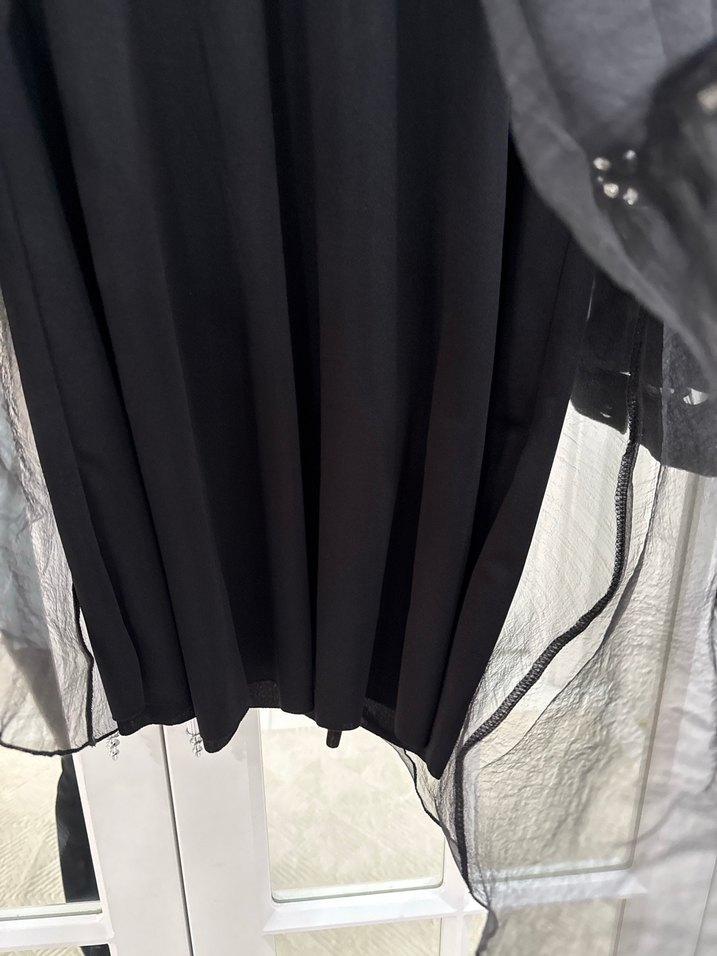 Siyah Uzun Kollu Boğazlı Mini Tunik - Görsel 3