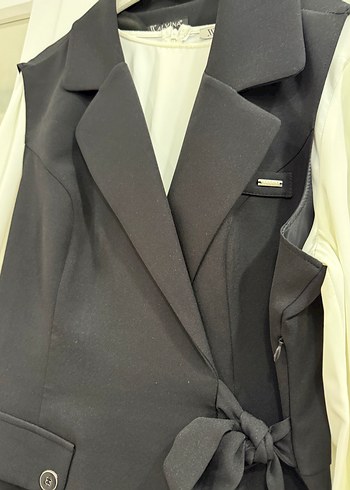 Kadın Siyah Piliseli Uzun Elbise - Görsel 10