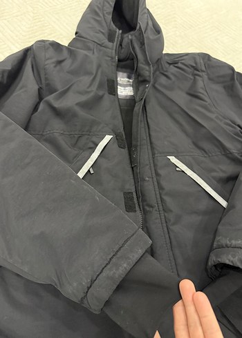 Erkek Çocuk Siyah Fermuarlı Street Wear Mont - Görsel 6