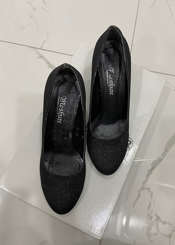 Bayan klasik topuklu ayakkabı - Görsel 4