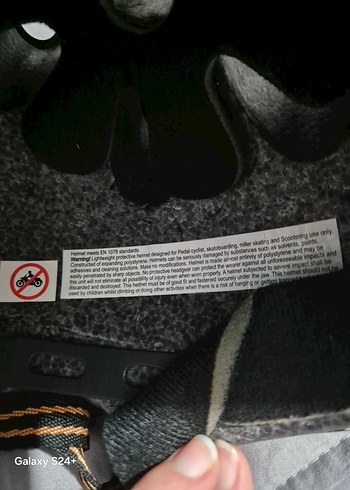 Siyah Baskılı bisiklet, paten kaskı - Görsel 11