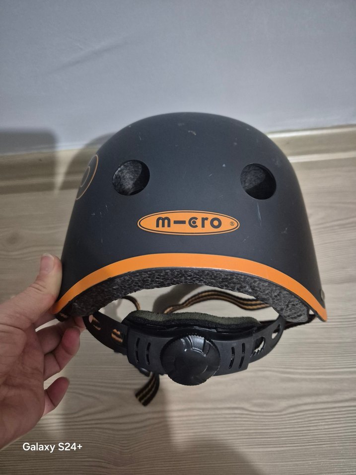 Siyah Baskılı bisiklet, paten kaskı - Görsel 4