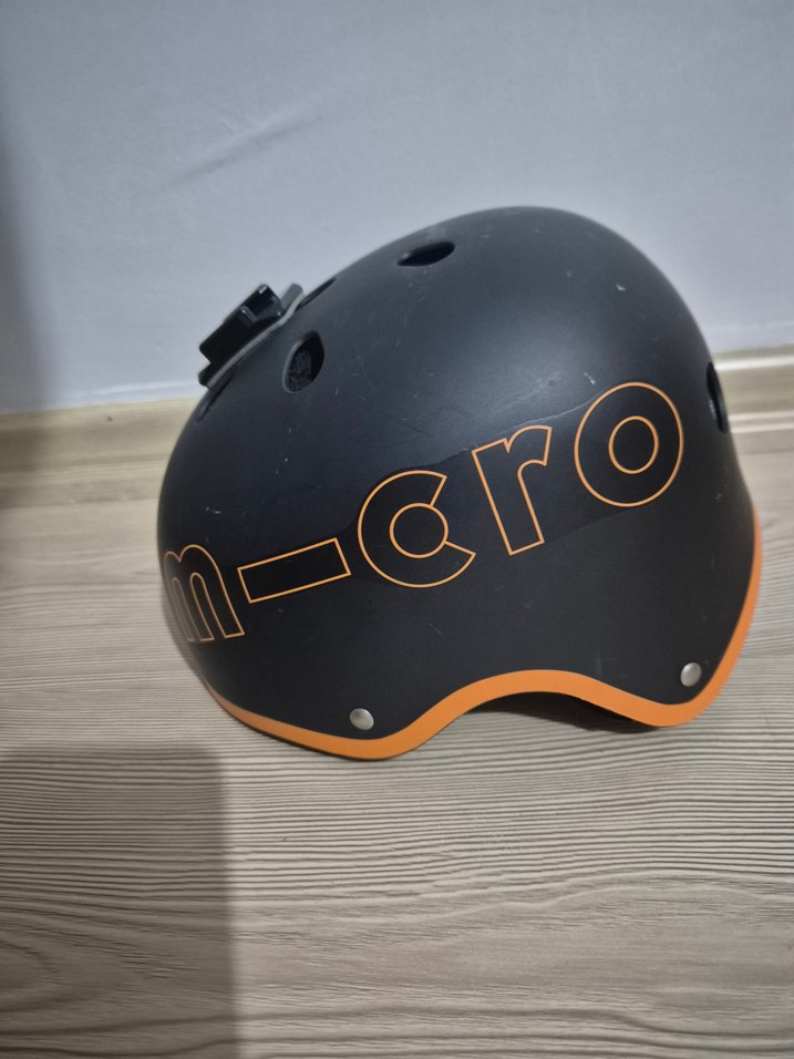 Siyah Baskılı bisiklet, paten kaskı - Görsel 2