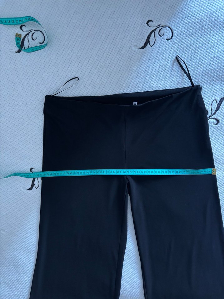 Siyah Rahat Kesim Kadın Kumaş Pantolon - Görsel 3