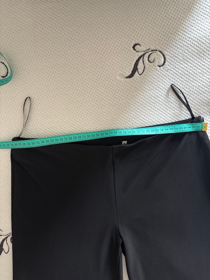 Siyah Rahat Kesim Kadın Kumaş Pantolon - Görsel 2