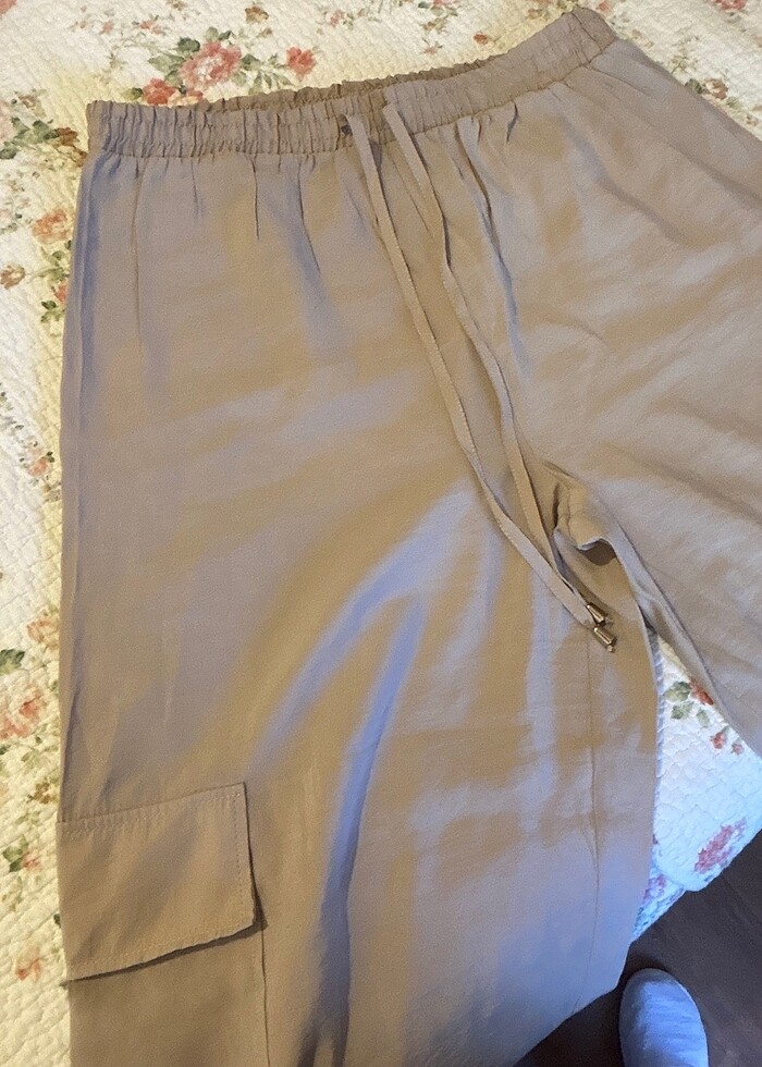 Tiril tiril kumaş pantolon - Görsel 3