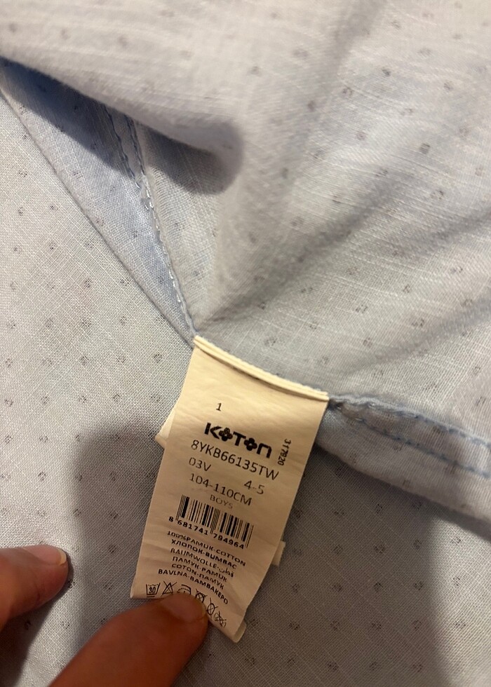 Koton kids pamuklu gömlek - Görsel 4