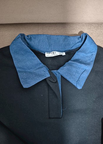 gömlek yaka Kadın Sweatshirt - Görsel 2