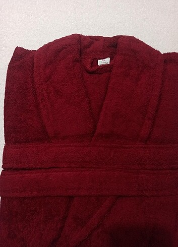 xl Beden bordo Renk COTON UNİSEX VE BAY BAYAN BORNOZ