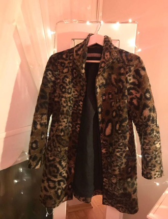 m Beden Zara Leopar Desenli Kurk