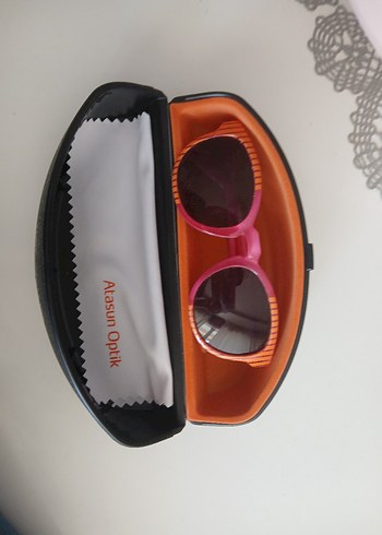 Pembe Retro Çocuk Güneş Gözlüğü - Görsel 4